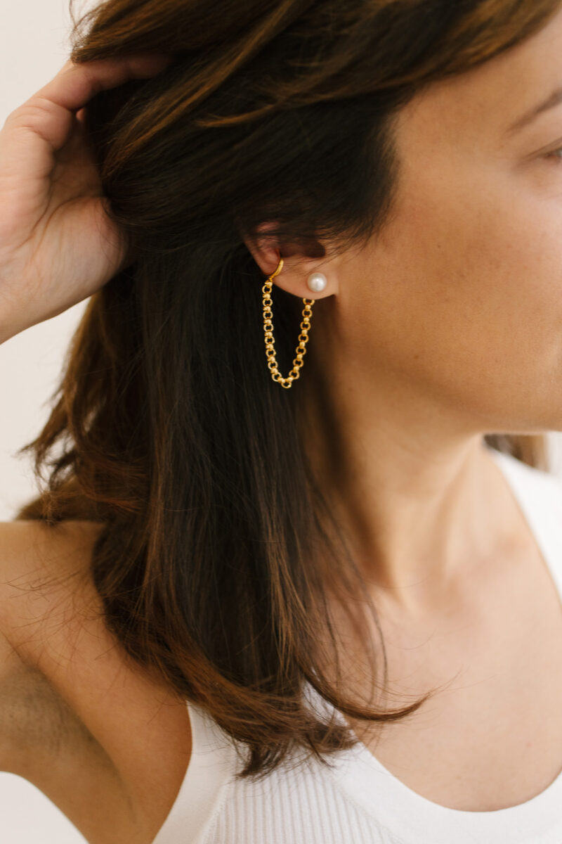 Monir Jewellery_Pearls Earring with Earcuff_M (2)
