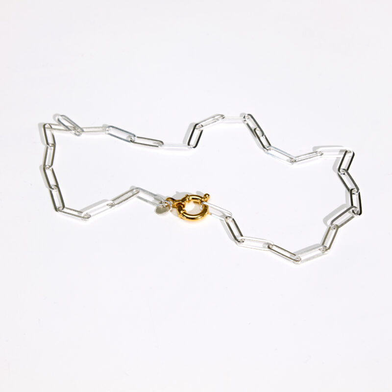 Duality Silver & Gold short Necklace