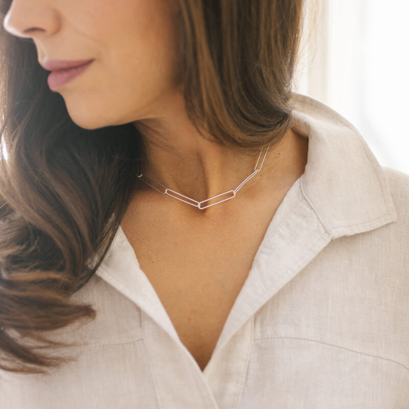 Axis Necklace Silver